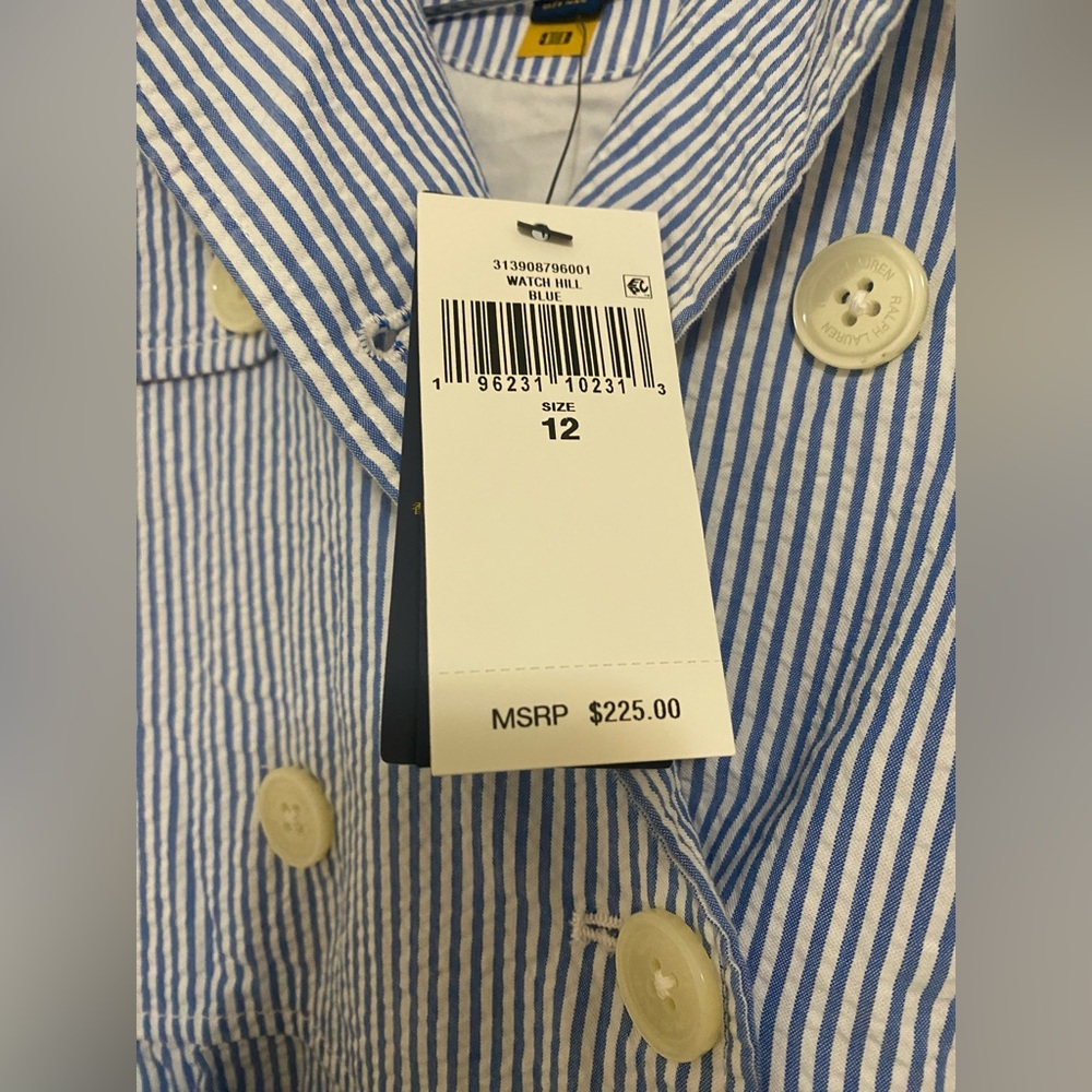 Polo by Ralph Lauren Seersucker Hooded Trench - Picture 10 of 12